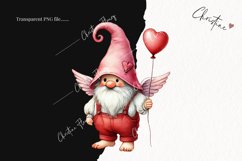Cute Valentines Gnome | Valentines Day PNG Product Image 2