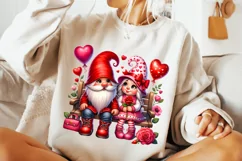 Valentines Day Gnome PNG, Valentine's Day Sublimation, Gnome Product Image 3