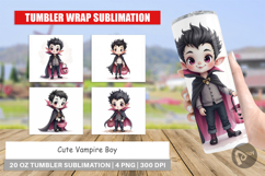 Cute Vampire Boy Tumbler Product Image 1