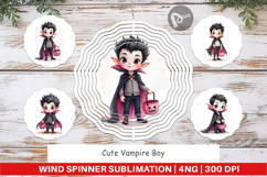 Cute Vampire Boy Wind Spinner Product Image 1