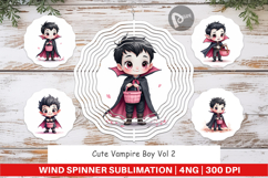 Cute Vampire Boy Wind Spinner Product Image 1
