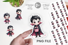 Cute Vampire Boy Sticker Product Image 1