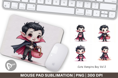 Cute Vampire Boy Mouse Pad Product Image 1
