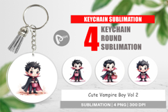 Cute Vampire Boy Keychain Product Image 1