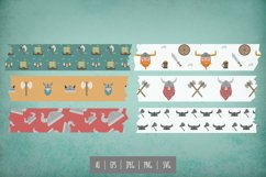 Cute Viking Seamless Pattern Tape Product Image 1