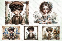 Cute Vintage Watercolor Doll Bundle Product Image 2