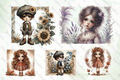 Cute Vintage Watercolor Doll Bundle Product Image 5