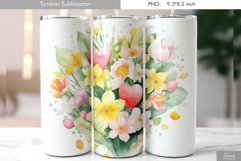 Cute Pastel Watercolor Tumbler Design Product Image 4