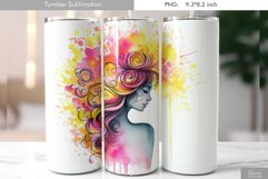 Cute Pastel Watercolor Tumbler Design Product Image 3