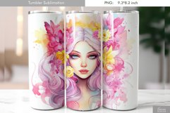 Cute Pastel Watercolor Tumbler Design Product Image 4