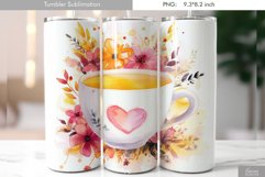 Cute Pastel Watercolor Tumbler Design Product Image 2