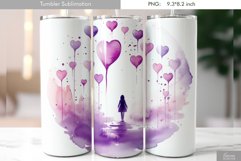 Cute Pastel Watercolor Tumbler Design Product Image 4