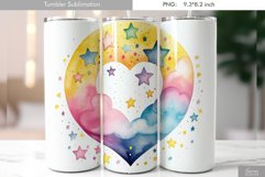 Cute Pastel Watercolor Tumbler Design Product Image 2