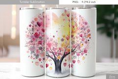 Cute Pastel Watercolor Tumbler Design Product Image 5