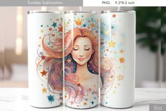 Cute Pastel Watercolor Tumbler Design Product Image 2
