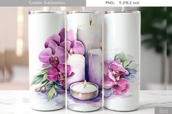 Cute Pastel Watercolor Tumbler Design Product Image 2