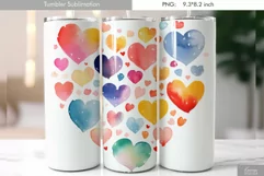 Cute Pastel Watercolor Tumbler Design Product Image 3