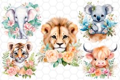 Cute Watercolor Animal Clipart