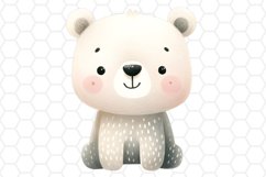 Cute Watercolor Bear Clipart Bear PNG Design