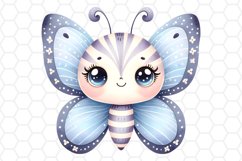 Cute Watercolor Butterfly Clipart Sublimation PNG