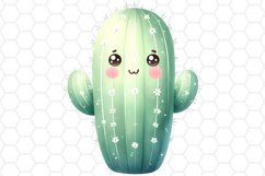 Cute Watercolor Cactus Clipart Sublimation PNG