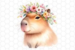 Cute Watercolor Capybara Clipart Capybara PNG Design