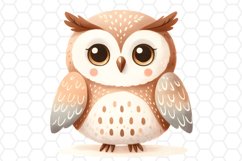 Cute Watercolor Owl Clipart Owl PNG Design