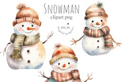 Snowman clipart Product Image 2