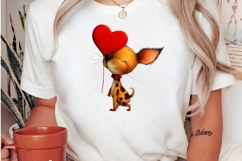 cute-watercolor valentines dog clipart Product Image 2