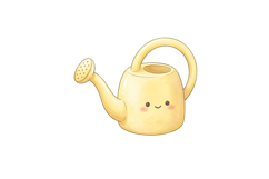 Cute Watering Can Png |Garden Png Product Image 1