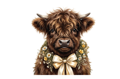 Cute Western Cow Png| Western Png Product Image 1