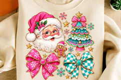 Cute Whimsical Christmas Santa PNG Product Image 2