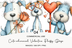 cute-whimsical valentine fluffy dogs Product Image 1