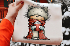 Cute-whimsical Valentine Fluffy Dogs Product Image 2