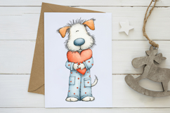 cute-whimsical valentine fluffy dogs Product Image 3
