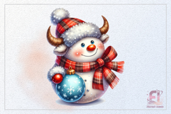 Cute white cow in watercolor style for cards, stickers and printing.