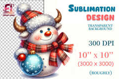 Cute white cow in watercolor style for cards, stickers and printing.