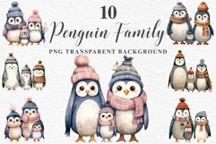 Cute Winter Baby Penguin Crochet Christmas Animals Clipart Wall Fairy Tale Art Image Watercolor Transparent Print illustration designs sublimation kids digital  watercolor Winter Baby Penguin Crochet Christmas Animals Clipart, cute children book illustrat