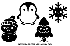 winter kids clipart