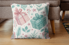 Cute Christmas Digital Paper, Cute Winter Pattern