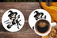 Retro Witch Car Coasters Sublimation Product Image 1