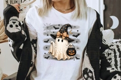 Cute Witch Ghost PNG Product Image 2