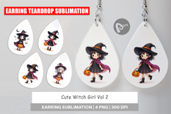 Cute Witch Girl Earring Product Image 1