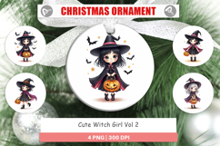 Cute Witch Girl Ornament Product Image 1