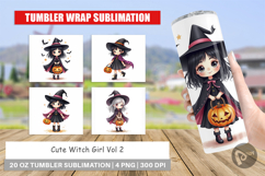 Cute Witch Girl Tumbler Product Image 1