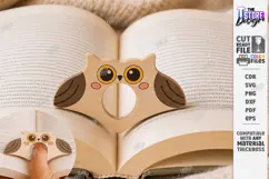 Animal Book Page Holder Laser Cut | Wooden Owl | Gift Idea Product Image 1