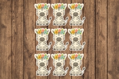 Cute Zebra Printable Stickers - PNG Sticker Sheet