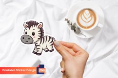 Cute Zebra Sticker, Adorable Zebra Sticker Product Image 1