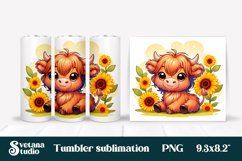 Cute cow tumbler wrap | Animal farm tumbler | Tumbler PNG Product Image 1