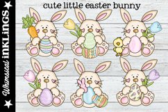 Cute Little Easter Bunny-Easter Egg Sublimation Clipart Product Image 1